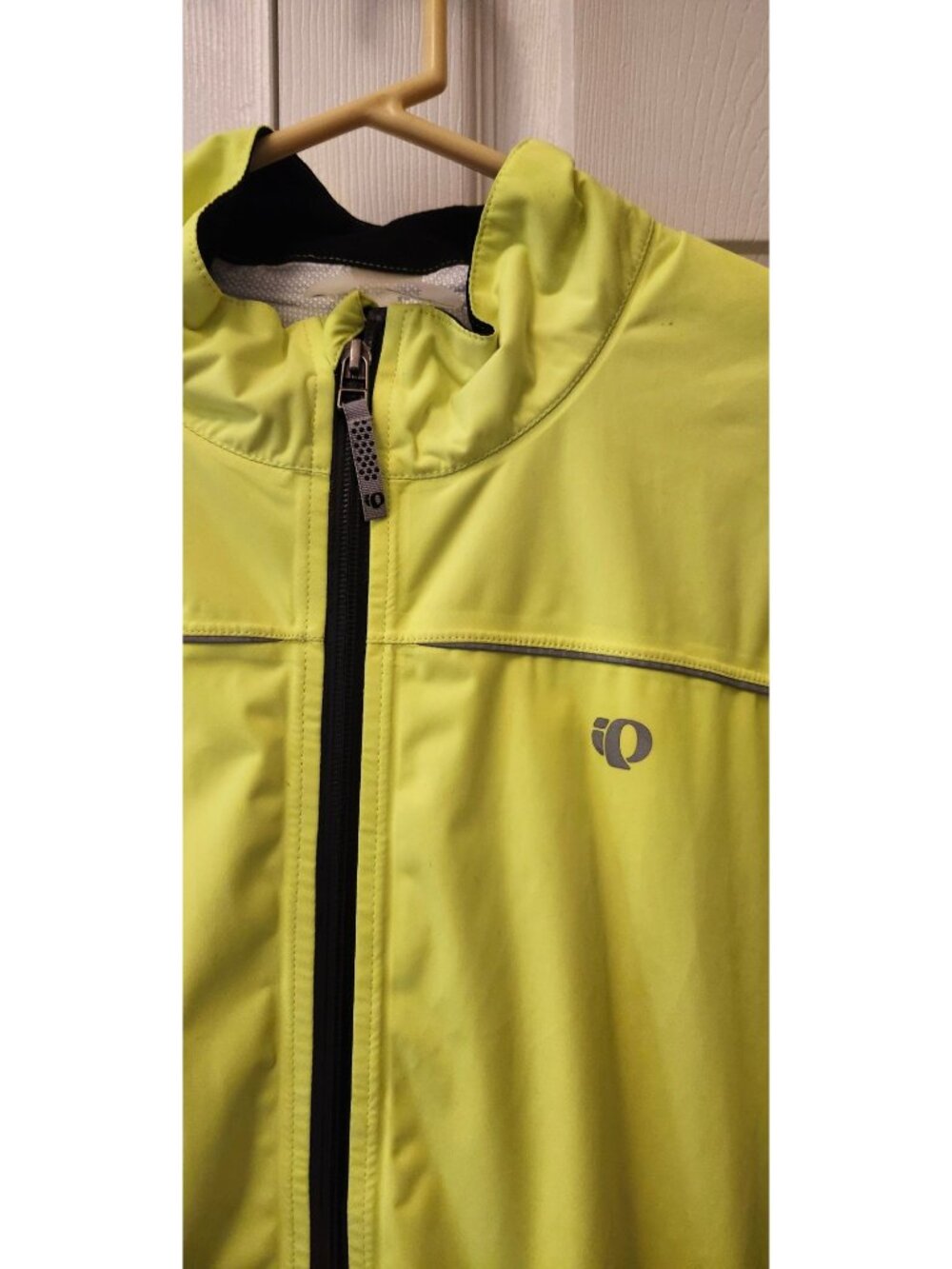 Men Pearl Izumi IQ Select Series Bright Yellow Cycling Jacket Hooded Size XL - Picture 2 of 13